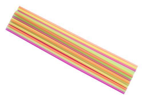 Perfect Stix 20&#034; Neon Straws Assorted Colors ( Pack of 100)