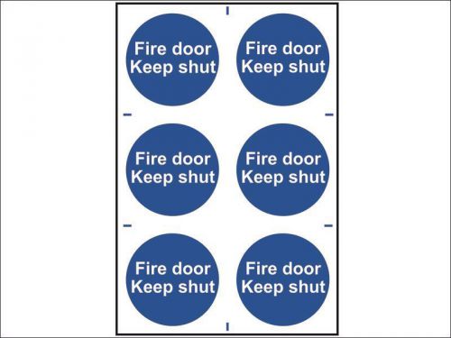 Scan - Fire Door Keep Shut - PVC 200 x 300mm