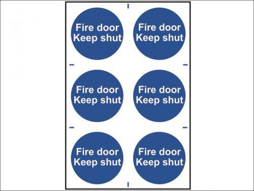 Scan - Fire Door Keep Shut - PVC 200 x 300mm