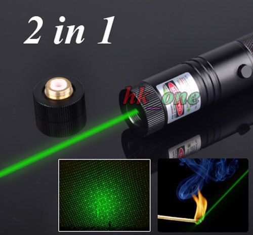 Green Laser Pointer Light Lazer Beam High Power Tactical+Star Cap laserpointer
