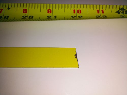 Flexible magnet strip with yellow coating, 1/16&#034; thick, 3/4&#034; height, 22&#034; length for sale