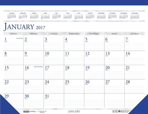 House of Doolittle 2017 Monthly Desk Pad Calendar, Classic, 18.5 x 13&#034; (HOD1506-