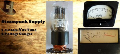 Vintage voltage meter steampunk supplies for sale