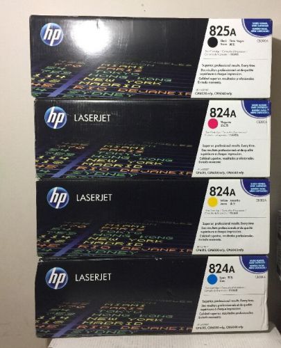 Genuine HP 825A CB390A and 824A CB381A CB382A CB383A CMKY Toner Set for CM6030