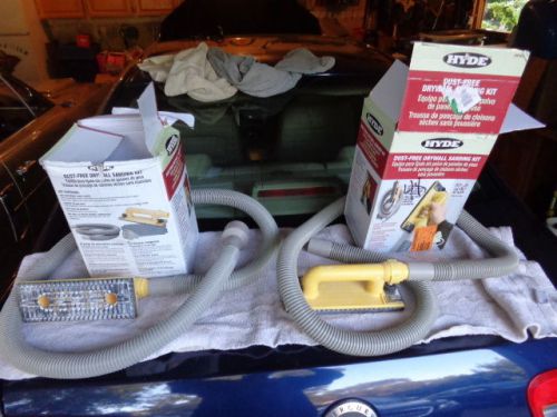 2 hyde dust free sanding kit both used once 1 missing vac attachment pc