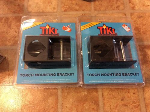 (Full Set of 6) TIKI Brand Deck Clamp Baluster Torch Mounting Bracket NEW!