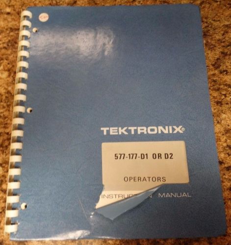 Tektronix 577-177-D1 or D2 Instruction Manual