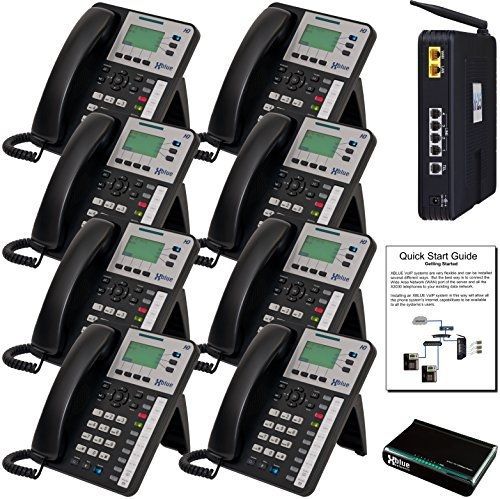 Xblue XBLUE X25 VoIP Phone System (C2508) with (8) X3030 IP Phones - Auto