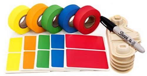 Home moving buddy kit: matching tape and label color coding pack | 150 labels, for sale