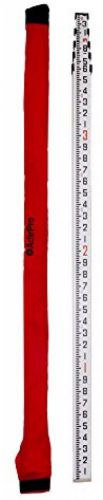 AdirPro 16-Foot Aluminum Grade Rod - 10ths, 5 Section Telescopic With Carrying