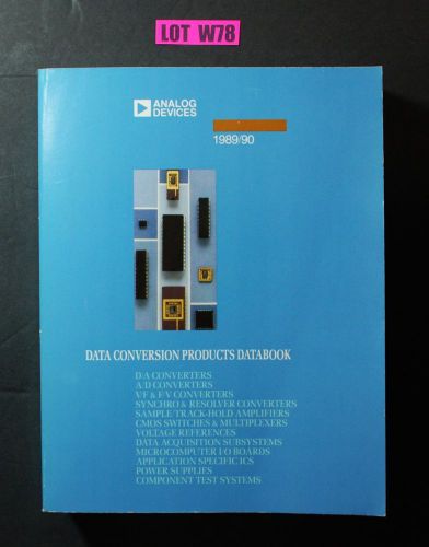 Analog Devices Data Conversion Products Databook 1989 / 90  PARTS BOOK LOT W78