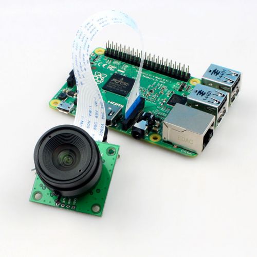 OV5647 Camera Board /w CS mount Lens for Raspberry Pi 3 / B / B+ / 2 Model B