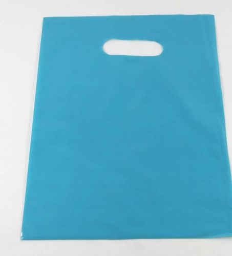 200 9&#034; x 12&#034; Teal  Glossy Low-Density Plastic Merchandise or Party Bags
