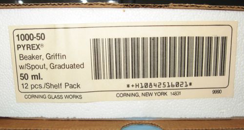 Corning 50ml Griffin Beakers New Pack of 12
