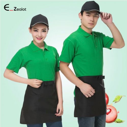 1pc Half-Length Short Cotton Apron Unisex Women Men Bow-Knot Apron Kitchen Apron