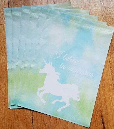 (50) 10x13 unicorn poly mailers, shipping envelopes, boutique bags US SELLER