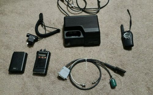 Motorola saber uhf, charging doc, oem programming cable for sale
