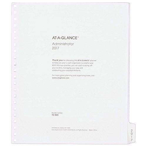 AT-A-GLANCE 2017 Multi-Year Monthly Planner Refill, 12 Months, 9 x 11 Inch Pa...