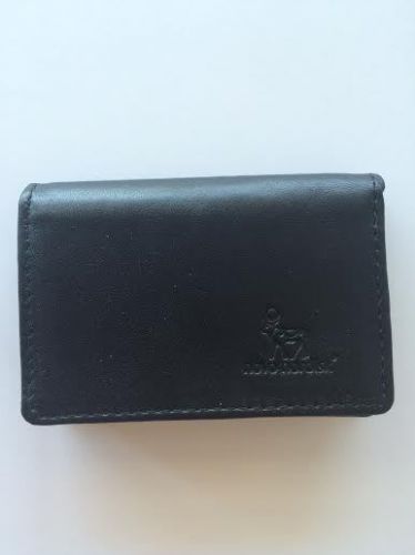 Novo Nordisk Professional Business Card Holder Black Leather NEW FREE SHIP