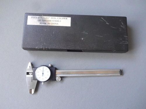 Aero Space Brand Dial Caliper 0-6&#034; Stainless Steel With Case