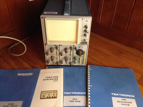 Tektronix 5403 Oscilloscope D40 W/ Manuals Single Beam Works!!