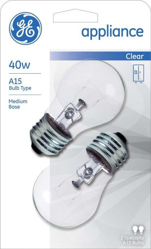 4-Pack GE Lighting 76579 Appliance 40-Watt 415-Lumen A15 Light Bulb -1M15 015H