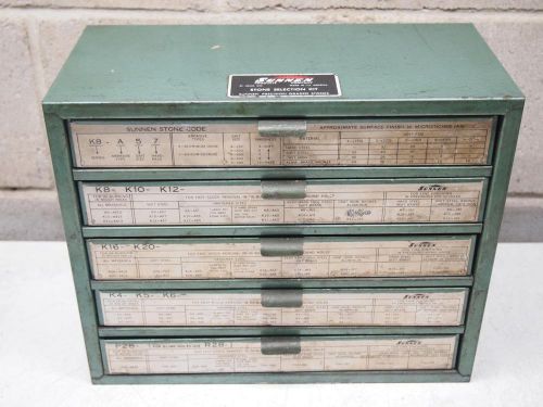 Sunnen stone selection kit  precision stones cabinet  hone  honing for sale