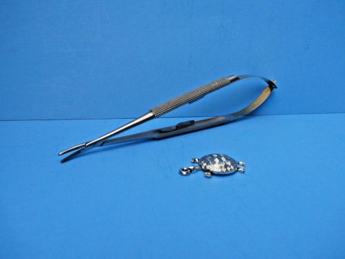 T/C-CASTROVIEJO Micro Needle Holder 6.5&#034;(CVD)w/Lock, Round Gold Handle.GERMAN OR
