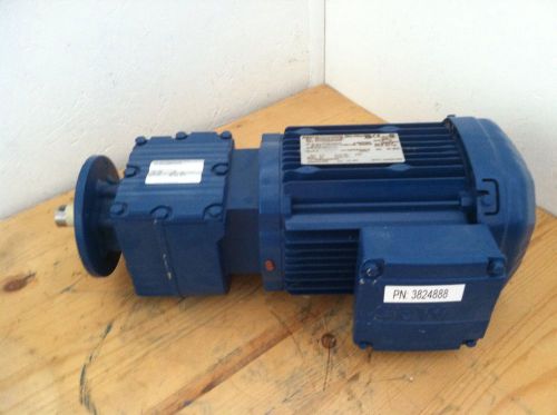 New 1 hp sew-eurodrive electric gearhead motor rf17dre80m4/dh  pn 3824888 for sale