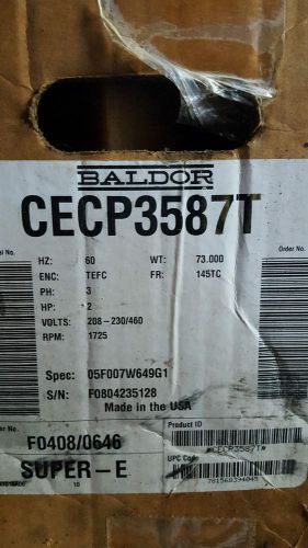 BALDOR CECP3587T 2HP 1725RPM MOTOR