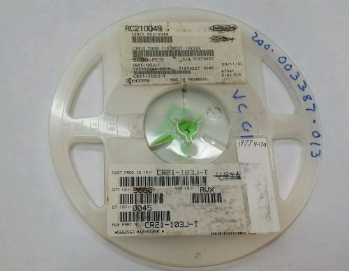 ( 1,977 Reel ) CR21-103J-T (Resistor) Thick Film 10K Ohm 100V 5±% 200ppm