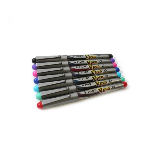 *7 Colors FULL SET* Pilot Vpen SVP-4M Medium Point Disposable Fountain Pens
