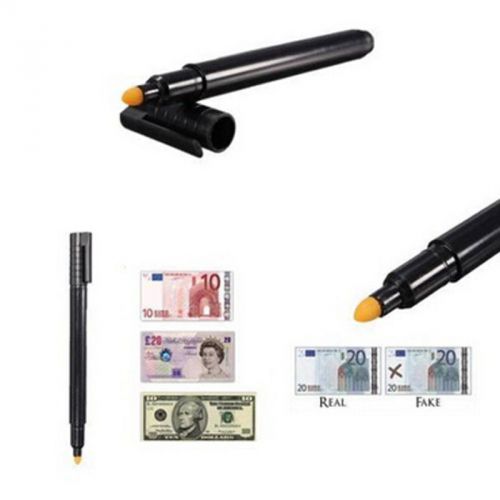 Black Fake Money Checker Counterfeit Detector Marker Banknotes Tester Pen