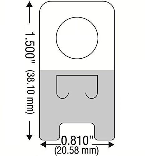Sensornation 100 self adhesive clear plastic hang tabs tags hanger pegbord for sale