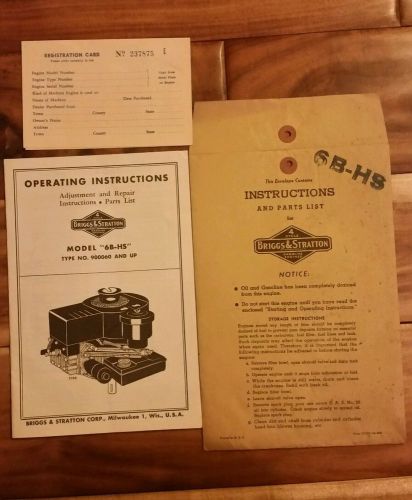 briggs and stratton model bs-hs manual