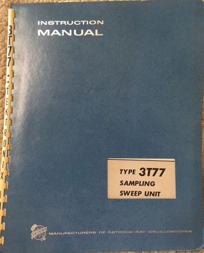 Tektronix 3T77 Sampling Sweep Unit Instruction Manual