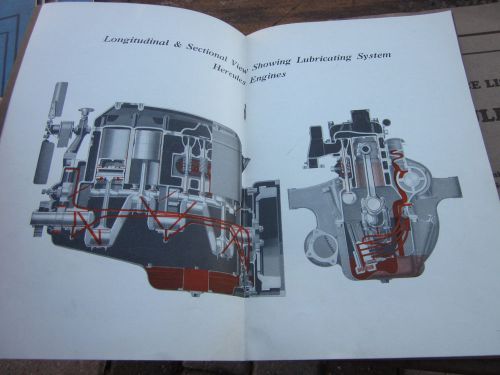 8 Vintage 1930s  Hercules Gas Engine Parts &amp; Lube Maint. Manuals power units