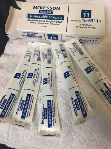 Mckesson Disposable Scalpels #11  Model #16-63111