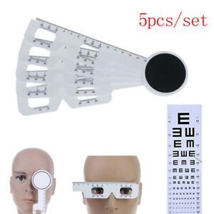 5Pcs/set Optical Pupil Distance Ruler Ophthalmic PD Meter Eye instrument R.y
