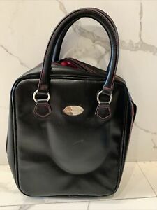 COOKIE LEE Black Faux Leather Jewelry Travel Display Sample Carry Case