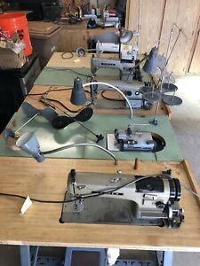 Sewing machines, commercial use, complete workroom. 13 Machines Total.