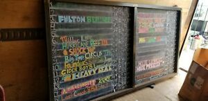 4 ft by 8 ft Industrial look chalkboard sign for restaurants or cafes menu board