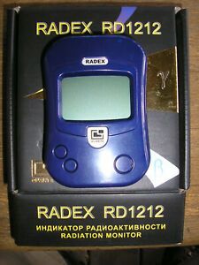 Radex RD1212 Radiation Monitor, w/Case &amp; Test Beads; Geiger Counter; Factory Box