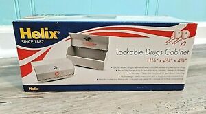 SAFE Helix Locking Prescription Drug Cabinet NEW IN BOX, with keys childproof