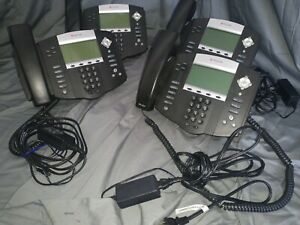 Lot of 4 IP Phones~POLYCOM SOUNDPOINT IP 550