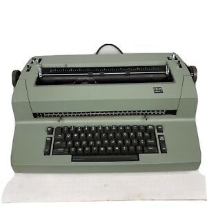 Vintage IBM SELECTRIC II TYPEWRITER Olive Green For Repair or Parts works