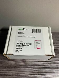 ecoPost Model eco787E Postage Meter Ink Cartridge Magenta  Pitney Bowes Connect+
