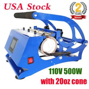 US 110V 20oz Skinny Tumblers Mug Sublimation Transfer Heat Press Machine