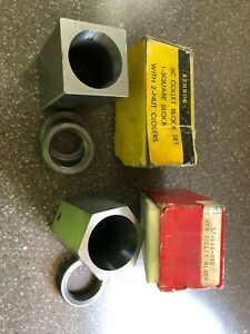 FOWLER 5C Collet Block Hex and KENROK 5C Collet Block Square w/ 3 Locking rings