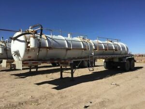 1998 Pioneer 130BBL 5460 gal Vacuum Tanker Trailer Water Tank # 3044